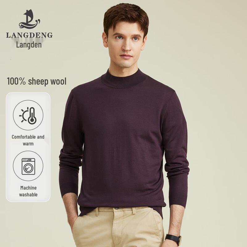 Men's Round Neck Wool Knit Sweater