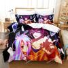 New Game No Game No Life Sora And Shiro Bedding Set Single Twin Full Queen King Size Bed Set Adult Kid Bedroom Duvet Cover Sets