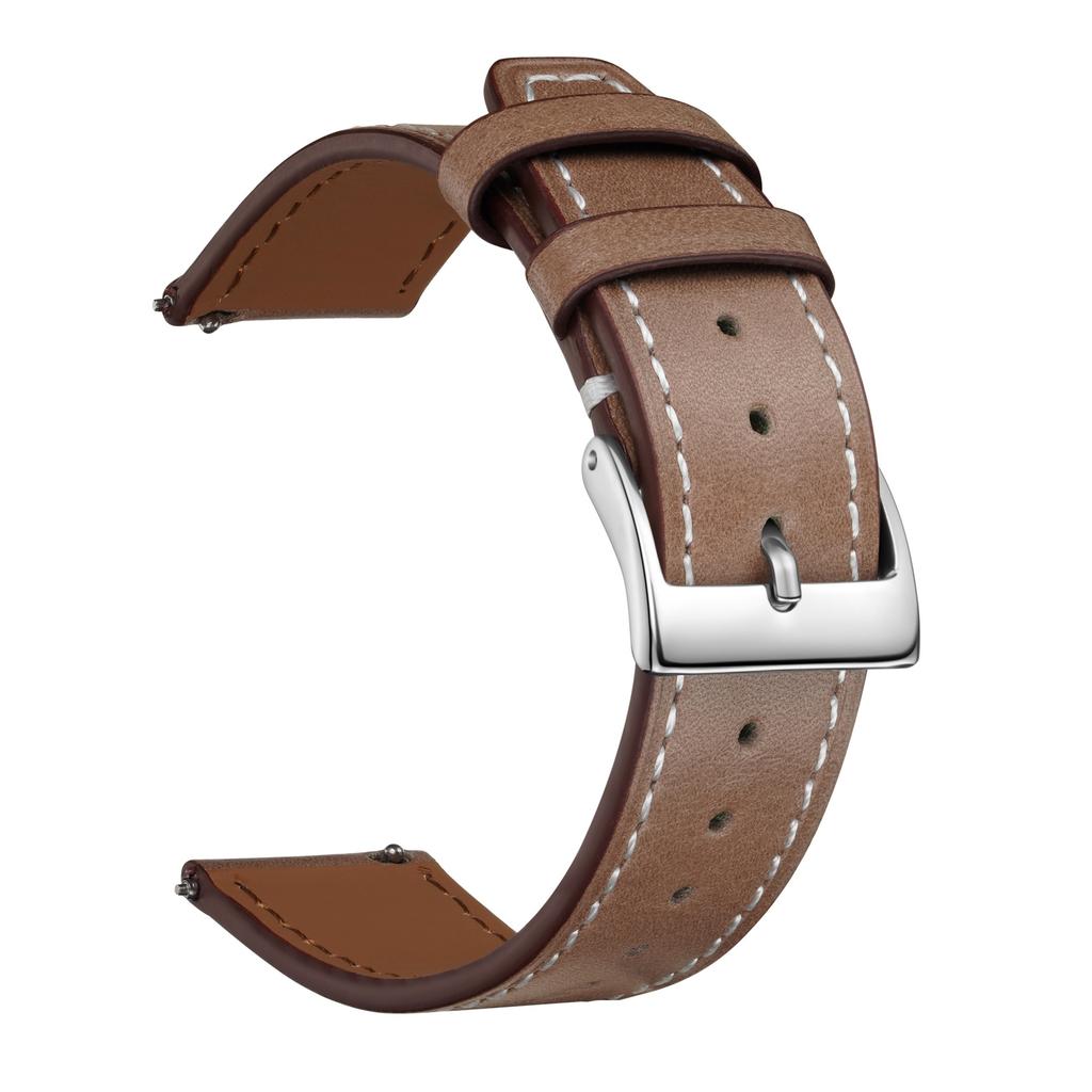 High-End First-Layer Leather Strap, Suitable For 20Mm22Mm Unisex Multi-Color Square Tail Leather Watch Strap Chain