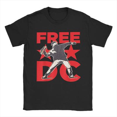 Dc Sandwich Guy T-Shirt Summer Pure Cotton T Shirts For Couple Trending Print Tee Shirt Short Sleeves Y2K Retro Tees
