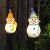 Lanito Weihnachts-Schneemann Solar Gartenornament LED Garten Weihnachtsdekoration Schaltet sich automatisch ein bei Garten Weihnachtsornament Lichter, Lichter,