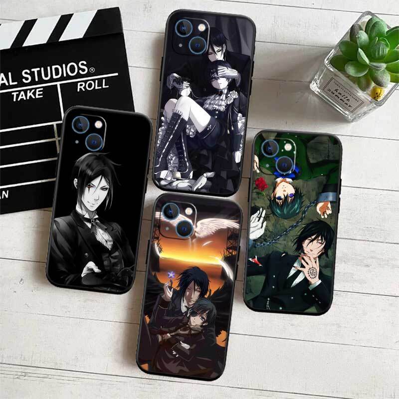 Black Butler Phone Case for Samsung S20 S21 S21S S22 S23 S24 FE Ultra Plus Lite F06 F16 M06 M16 M56 A07 A17 A36 A37 A55 A57