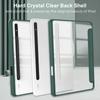 For Samsung Galaxy Tab S10 S9 Plus 12.4 inch Case Acylic Transparent Back Tablet Cover For Tab S9 11" 12.4" Pencil Holder Funda
