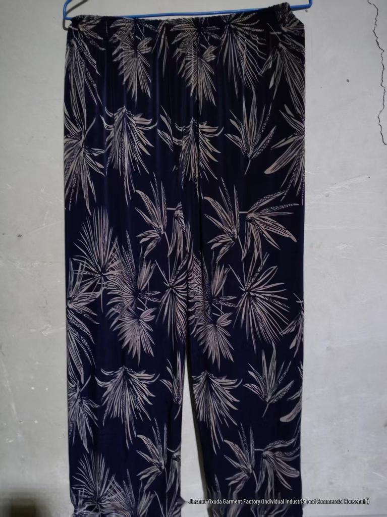 Summer Plus Size Ice Silk Stretch Straight Leg Pants - Loose Slimming High Waist for Women