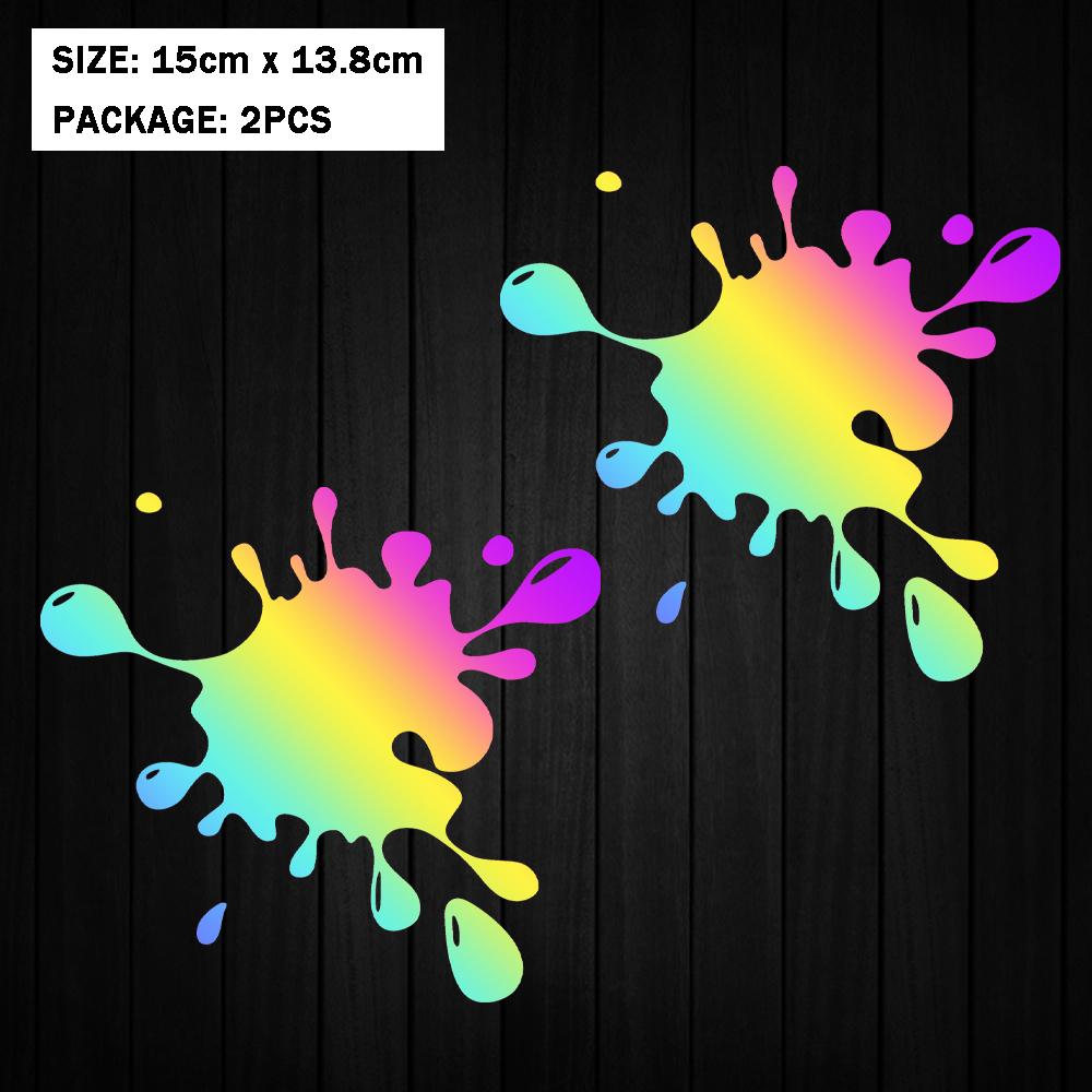 Reflective Motorcycle Decals Interesting Spots Vinyl Accessories Decal Decor Motor Bike Scooter Body Tank Helmet Windshield