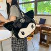 Kreskówkowa torba na ramię z pluszu Sanrio Kuromi My Melody o dużej pojemności do codziennego użytku