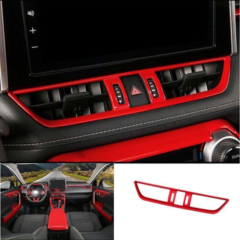 ABS Red For Toyota RAV4 - Decoration Middle Air Outlet Vent Cover 1PCS