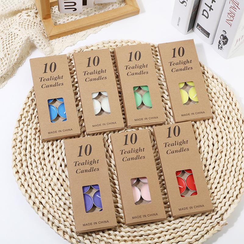 10 Round Aluminum Shell Butter Tea Wax Valentine's Day Marriage Proposal Plan Hotel Tea Insulated Hot Paint Small Candles