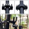 Motorsykkel Frontlysmontering Hjelmlås Brakett Flytteklemmer Kjørelysholder for 18-32 mm rørgaffel