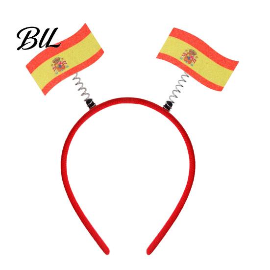 Lightweight Party Headband Football for Women Men Soccer Cheering National Flag Hairband Game Day Accessories Sports Fans Event G