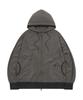 S'Est Curve Hoodie Zip Up Deep Gray