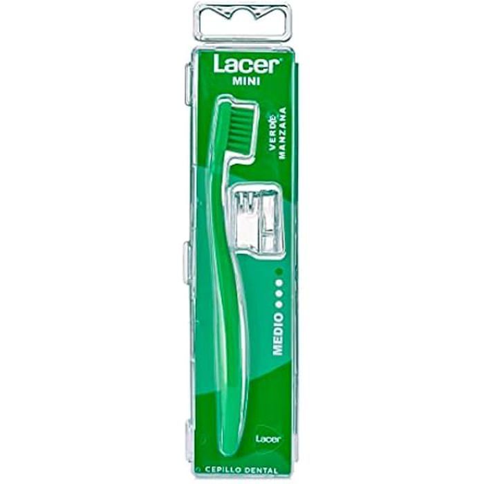 Brosse à dents - LACER - Tête réduite - Poils moyens - Idéale pour un nettoyage précis