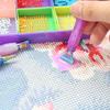Glitter Diamond Painting Pen Kit with 6 Threaded Plastic Tips Wax Pads and Storage Box Rhinestone Picker Tool for DIY Crafts Nail Art