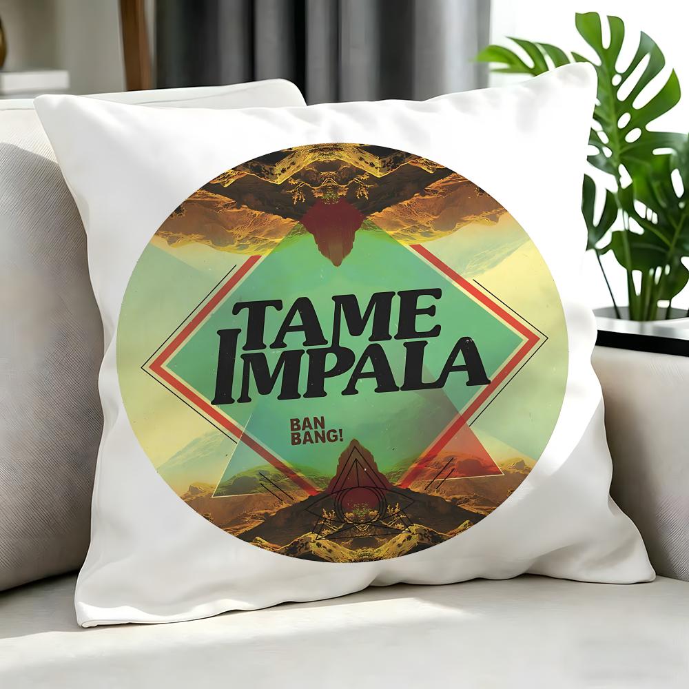 Indie Tame Impala Cushion Cover Cushion Cover Set 4Pcs 50X50 45X45 40X40 Pillowcase Decorative Sofa Home Decor