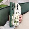 Magnolia Flowers Phone Case For Xiaomi Redmi Note 13 12 12S 11 11S 10 10S 9 9S Pro Plus 4G 5G Liquid Silicone Cover