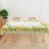 Summer Lemon Leaves Floral Tablecloth for Table Decor Reusable Rectangle Table Cover for Garden Theme Party Kitchen Dining Decor