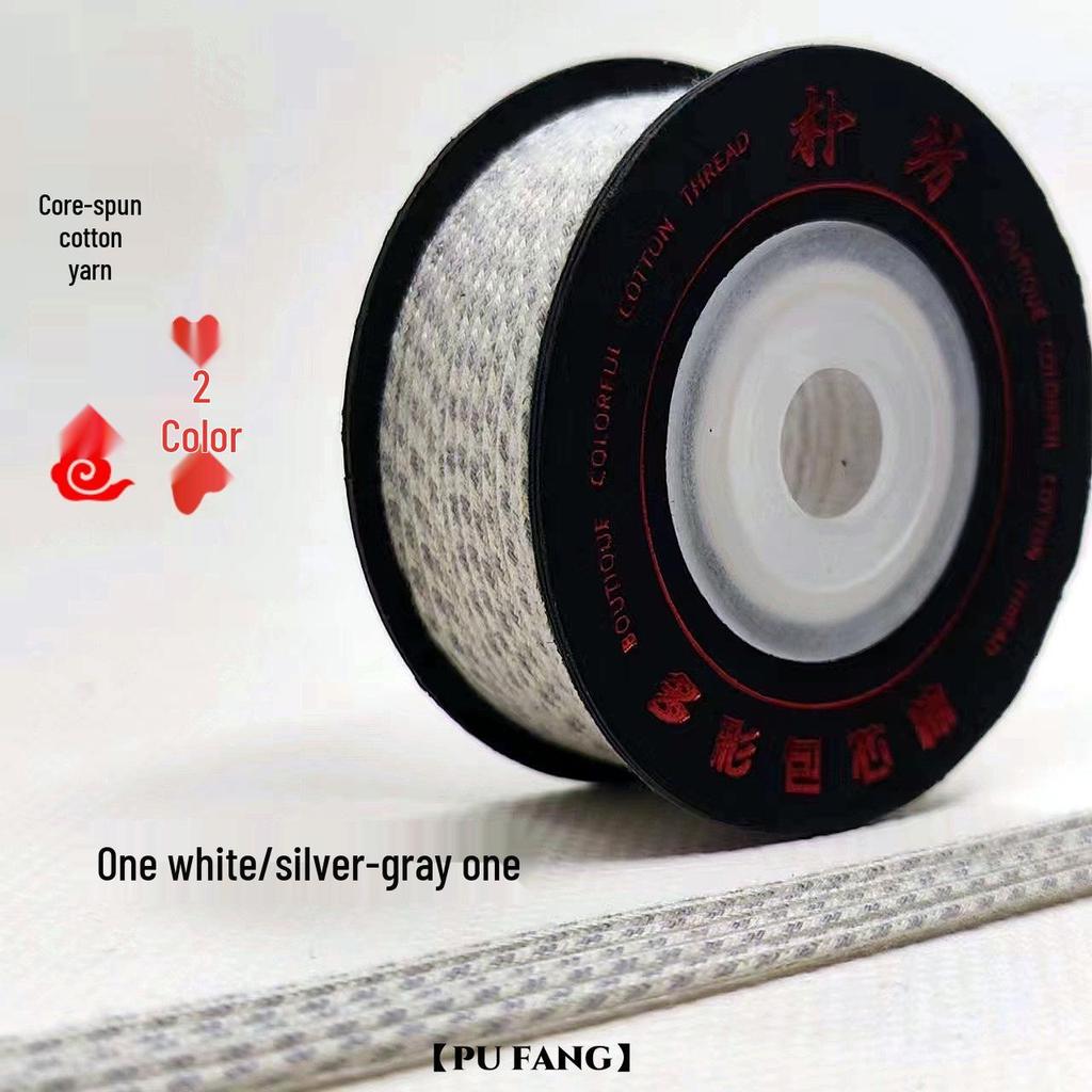 Large Roll Braided Core-Spun Cotton Cord for Hand-Woven Wenwan and Star Moon Vajra Bracelets