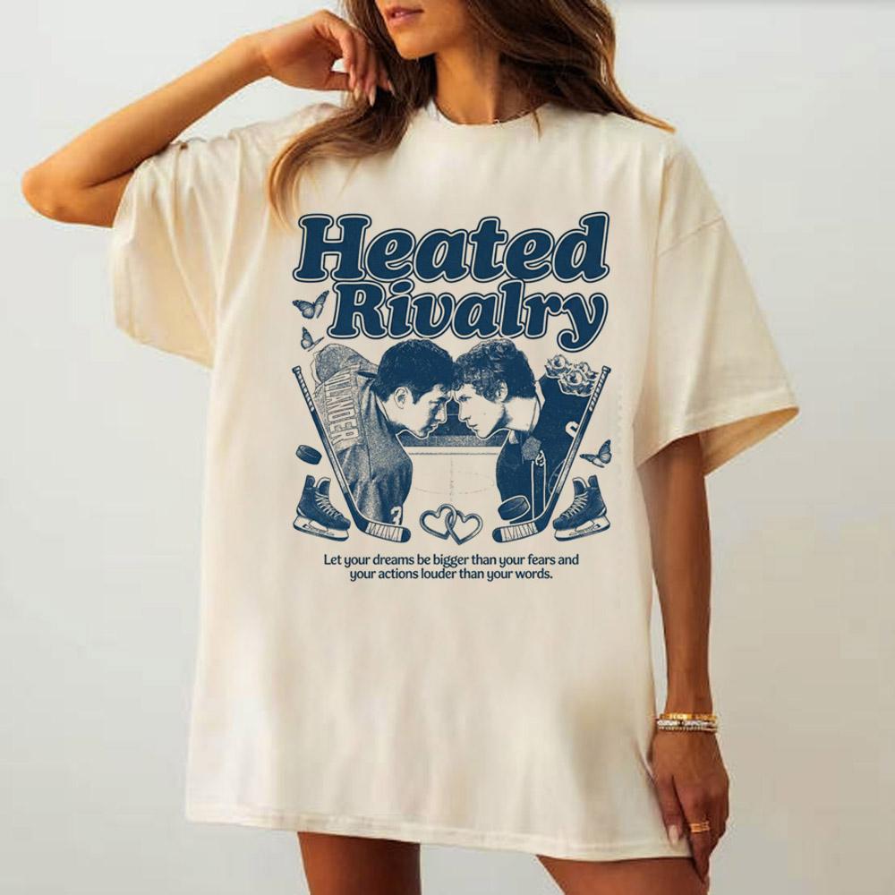 Camiseta Vintage Hollanov Unissex Hudson Williams Connor Storrie Camisa Rivalidade Intensa Merch Tee Ilya Rozanov Shane Hollander Camiseta