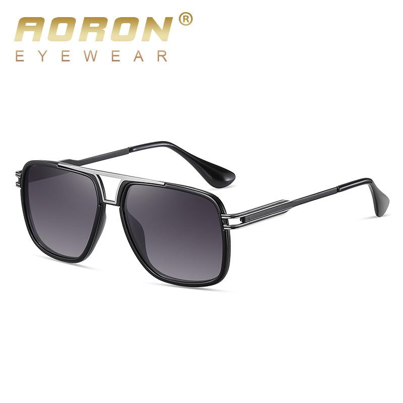 aoron Polarized Driving Sunglasses Fashion Men's Metal Anti-ultraviolet Discoloration Sunglasses
