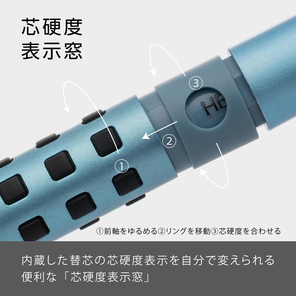 PENTEL Smash Mechanical Limited Diamond Metallic Blue Diamond Pencil, Edition, 0.5mm, Colors, Barrel, Q1005-LDM1