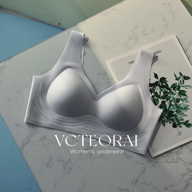 Ice Skin Ultra-Thin Seamless Sleep Bra: Soft, Breathable, Comfortable, Paper-Thin for Women 2XL