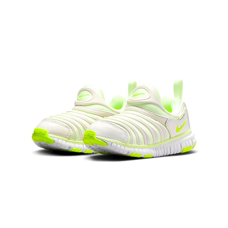 New Nike Dynamo Free Low Top Sports Casual Shoes Gray Green Children Aged 3 7 Years Old 343738-704