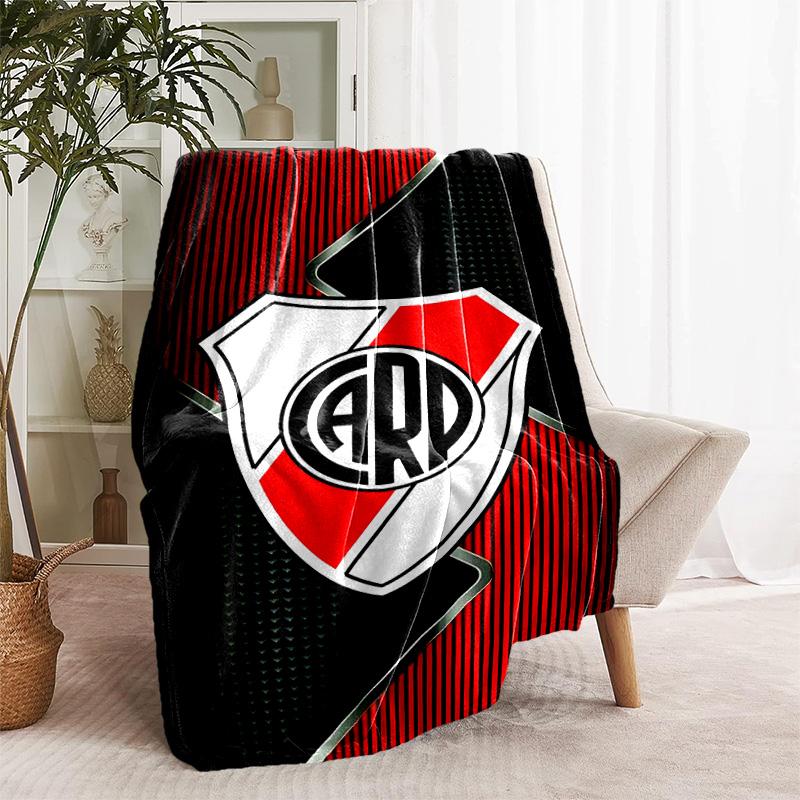 1pc Blanket - Club Atlético River Plate Print Design, Lightweight Blanket for Sofa, Bed- Soft &Warm, Gift for All Seasons