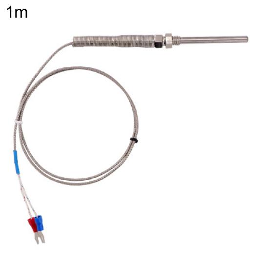 1/2/3/4/5m 50mm Probe K-Type Thermocouple Temperature Sensor Meter M8 Thread