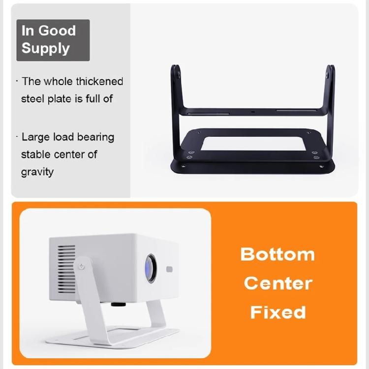 Aluminum Projector Base Stand 360 Rotating Feature Robust Projector Holder For Multimedia Presentations And Movie Nights