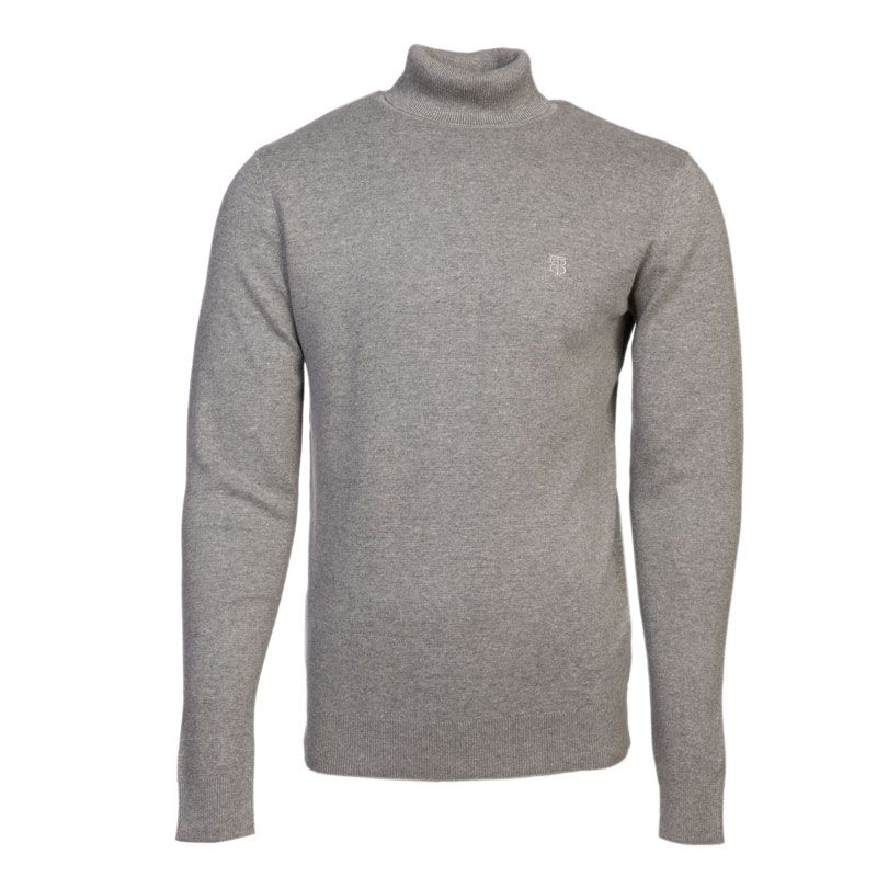 Pull col roulé maille fine couleur unie Homme BILL TORNADE