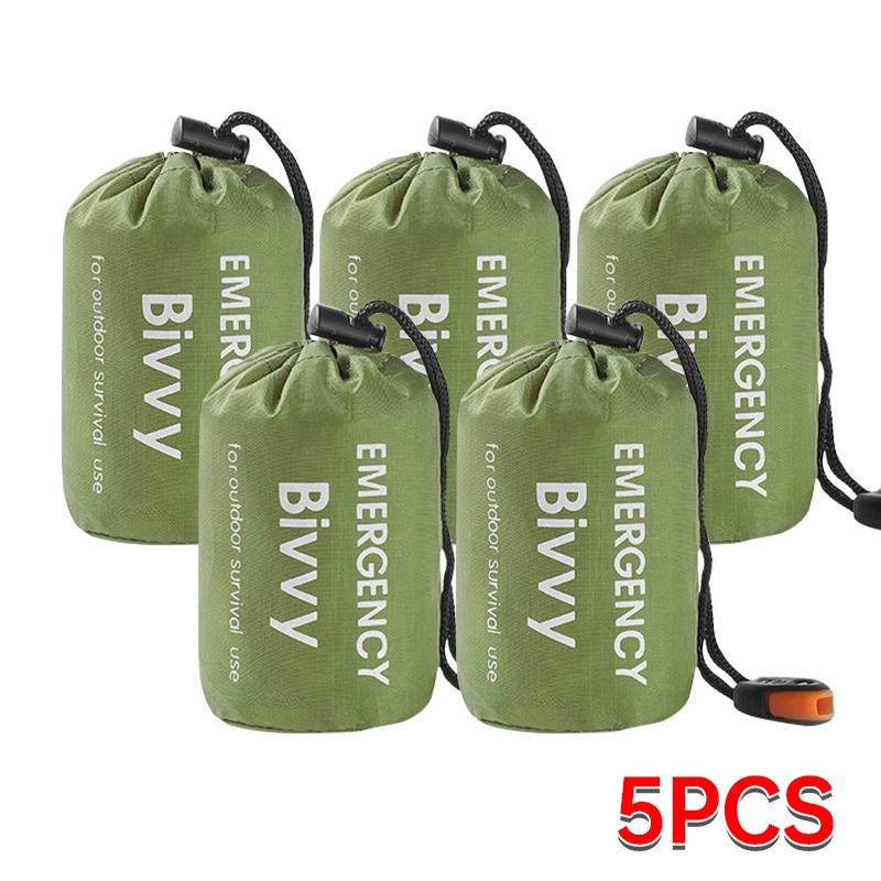 Outdoor Emergency Sleeping Bag Portable Emergency Blanket Thermal Insulation Bag Waterproof and Lightweight Survival Equipment