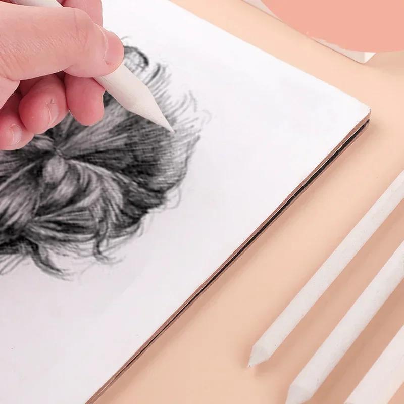 3/6Pcs Profession Sketch Paper Eraser Pens Art Tool Blending Stumps Paper Pens for Painting and Sketch Drawing Smearing Pen