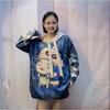 European Plus Size Crayon Shin-chan Print Hooded Sweater - Autumn 2024