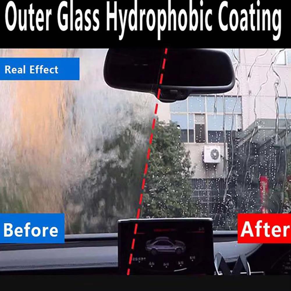 H4Cacle Water Repellent Spray Anti Rain Coating for Car Glass Hydrophobic Anti-rain Liquid Windshield Mirror Mask Auto