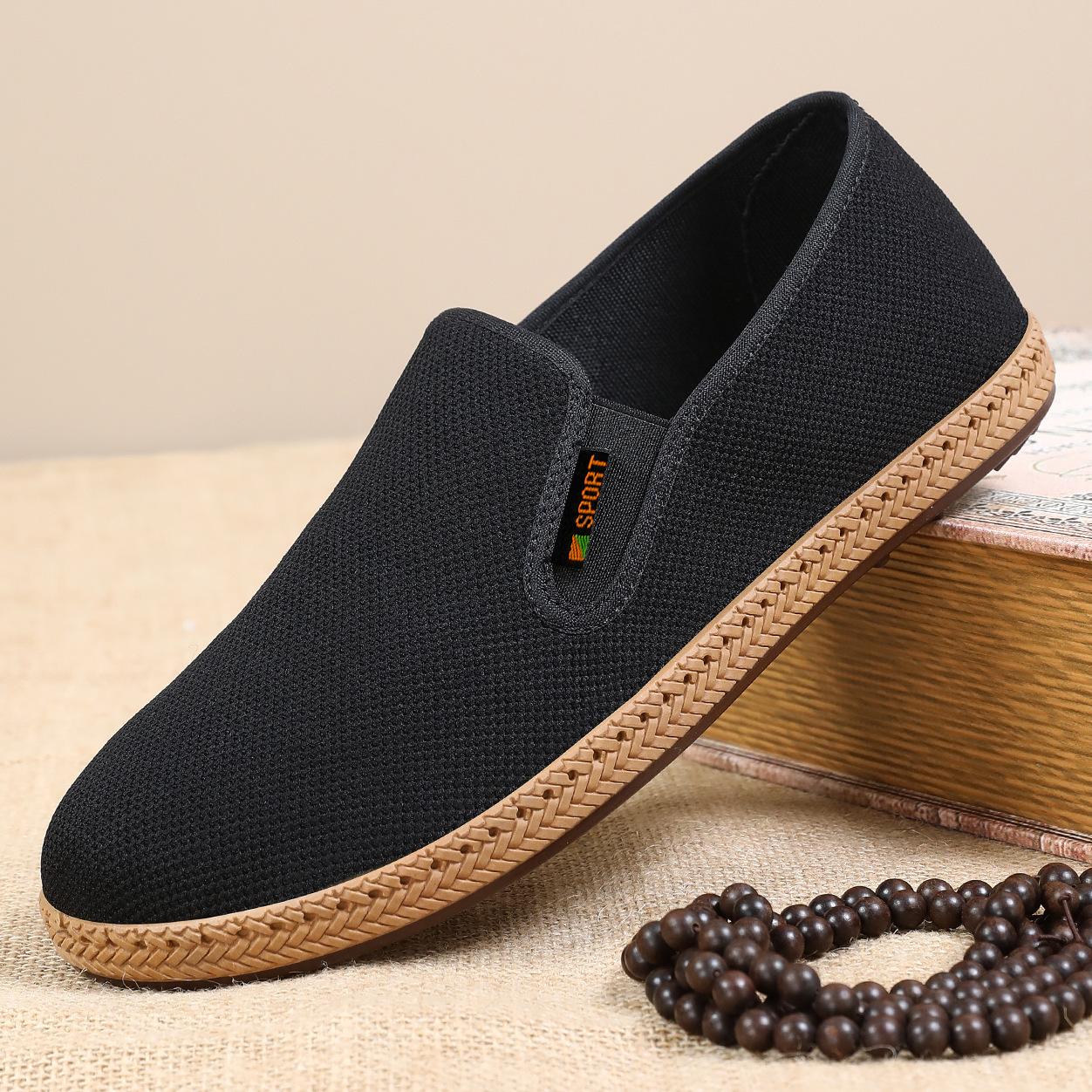 Shoes Men s new mesh casual shoes breathable and comfortable old Beijing cloth shoes soft sole versatile men s dad shoes 39