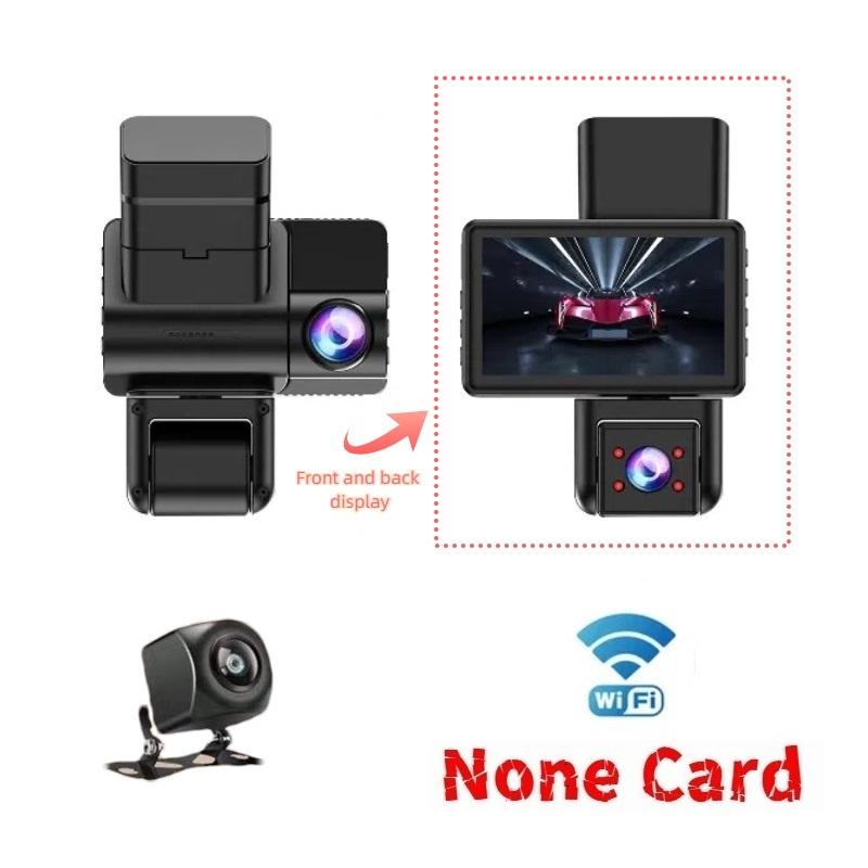 Dash Cam with Triple Recording, HD 1080P, WiFi, Infrared Night Vision, and Ultra-wide-angle Triple Lens