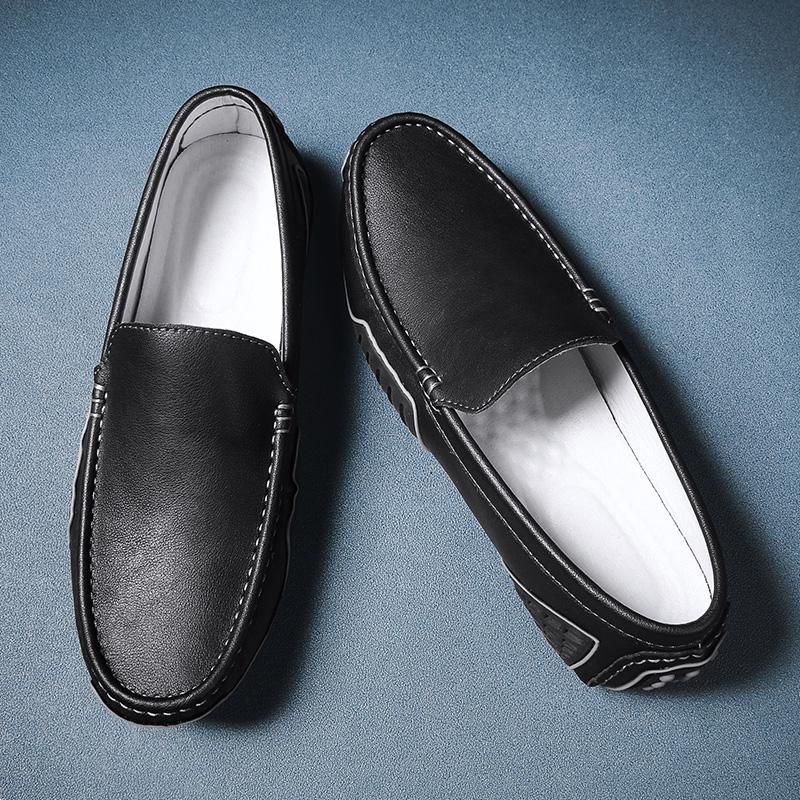 Men's Moccasins Casual Leather Shoes Slip On Loafers