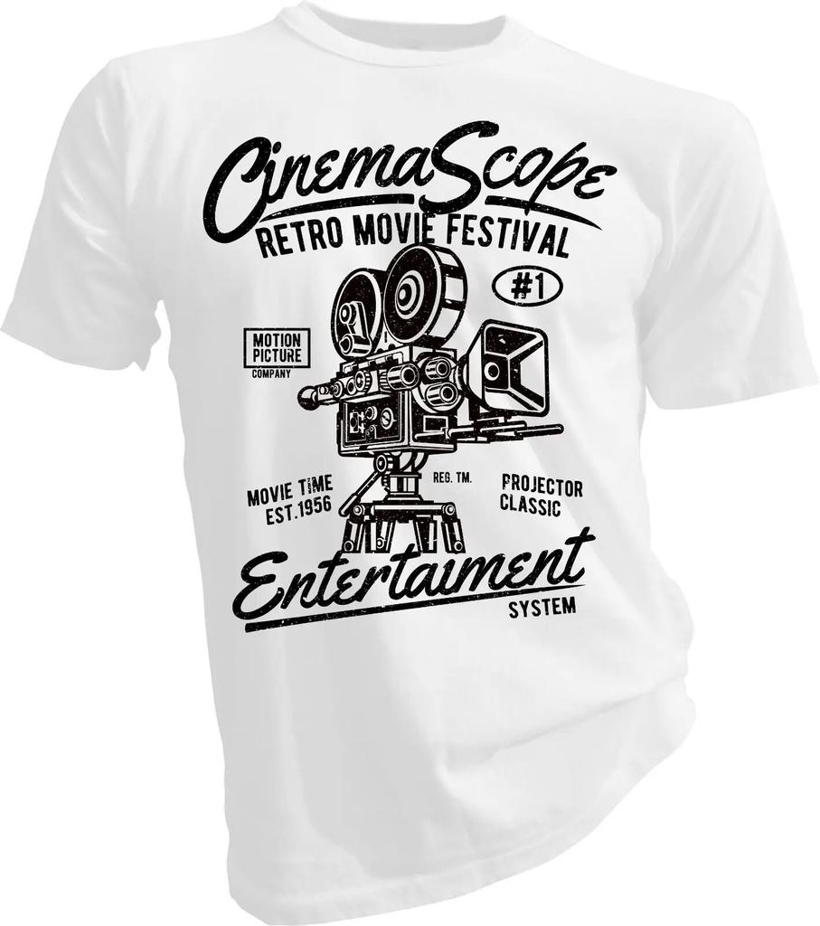 2024 Nowa modna koszulka unisex Cinema Scope, Movie, Camera, Style Adult Unisex & Female T-shirt Unisex