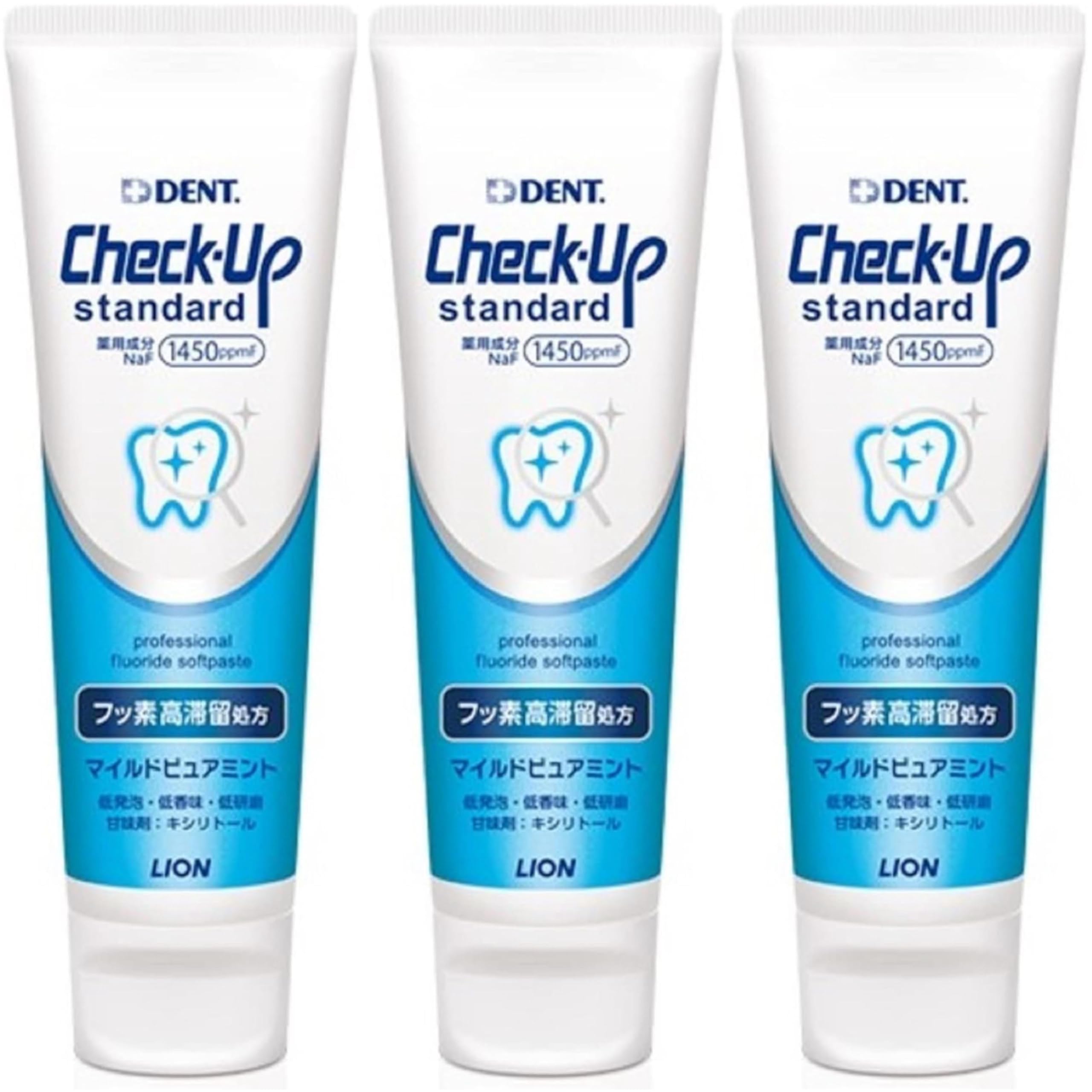 

[3 флакона] Check Up Standard Mild Pure Mint 135г x 3