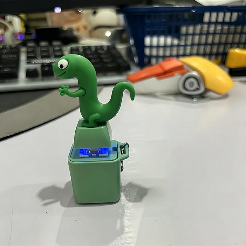 Portachiavi Rana Anatra Che Gracidano Divertente Tastiera Fidget Clicker Suono Portachiavi Con Luce LED Per Alleviare Lo Stress Regali