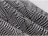 Retro Women's Plaid Dress with Turn-Down Collar, Short Sleeves, Single-Breasted Design, and Pockets in Hepburn Style.