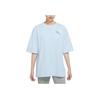 Nike American Vintage Hand-Painted Graffiti Lettering Print Dopamine Crew Neck Short Sleeve Drop Shoulder T-Shirt Women T-Shirt Blue DX6150-441