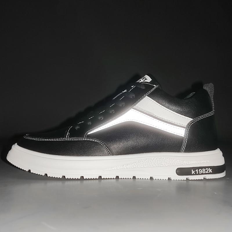 Elevator Shoes Men Heightening Shoes Genuine Leather Height Increase 6-8-10cm Lifting Man Height Increasing Mens Casual Sneakers