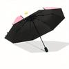 Rabbit My Melody Automatic Opening and Closing Folding - A Good Choice for Gifts, Fashionable and Convenient Umbrella With Cute Cartoon Characters, Du