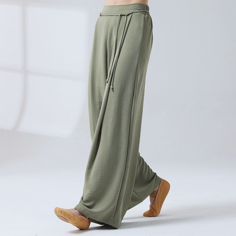 Women's Classical Loose Straight Wide-Leg Dance Pants | Daily Practice Flared Body Training Costume for Modern Dance