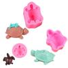 Schildkrötenförmige Silikon-Schokoladenformen, Backformen, Fondantform, Kuchendekorationswerkzeuge, Harzformen, Silikonmaterial