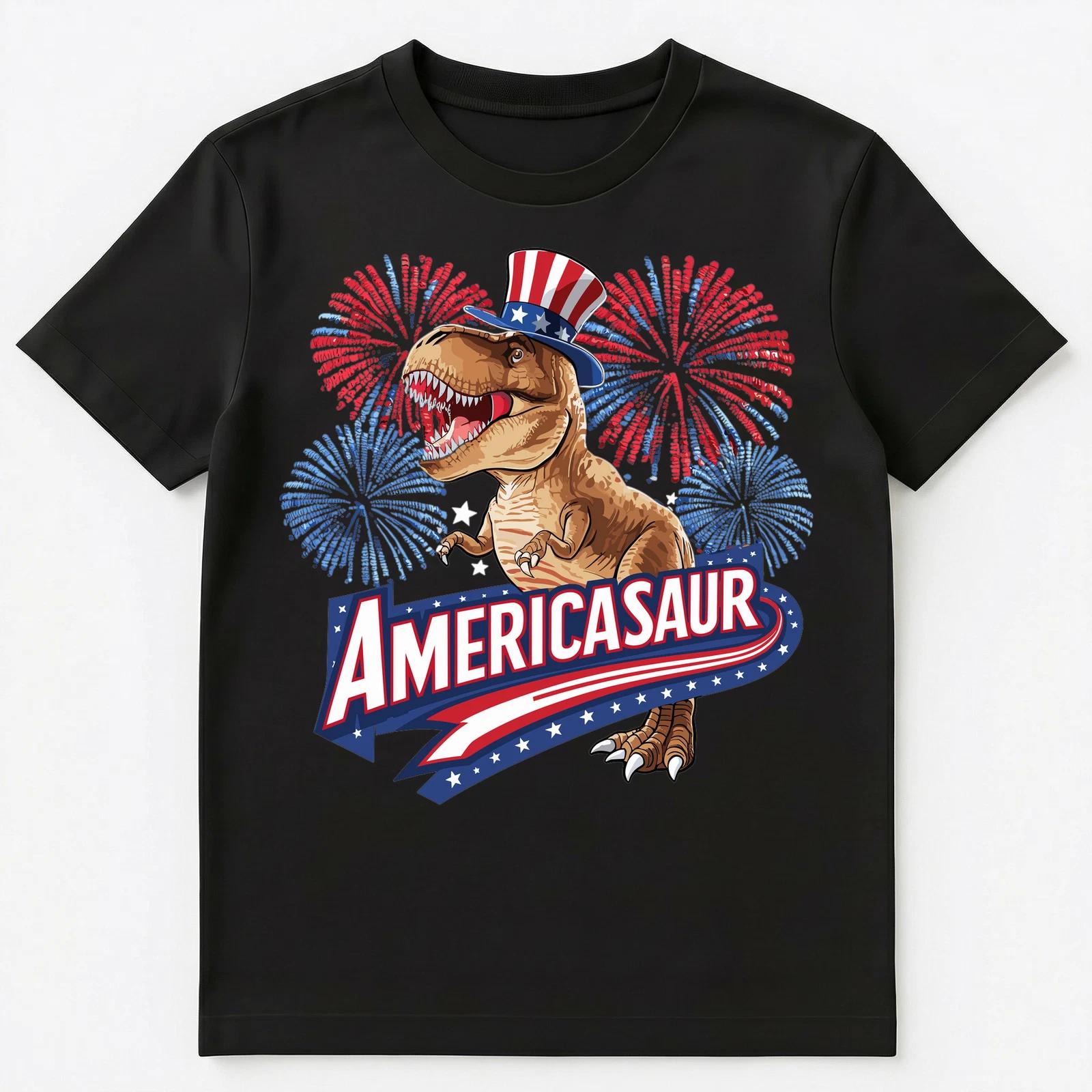 

Funny July 4Th T Rex Dinosaur Americasaur Unisex T-Shirt XL