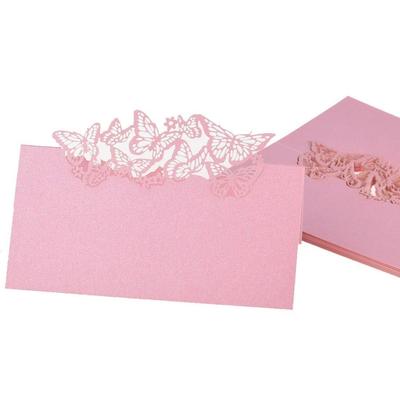 50pcs Butterflies Laser Cut Name Place Cards Wedding Guest Table Cards