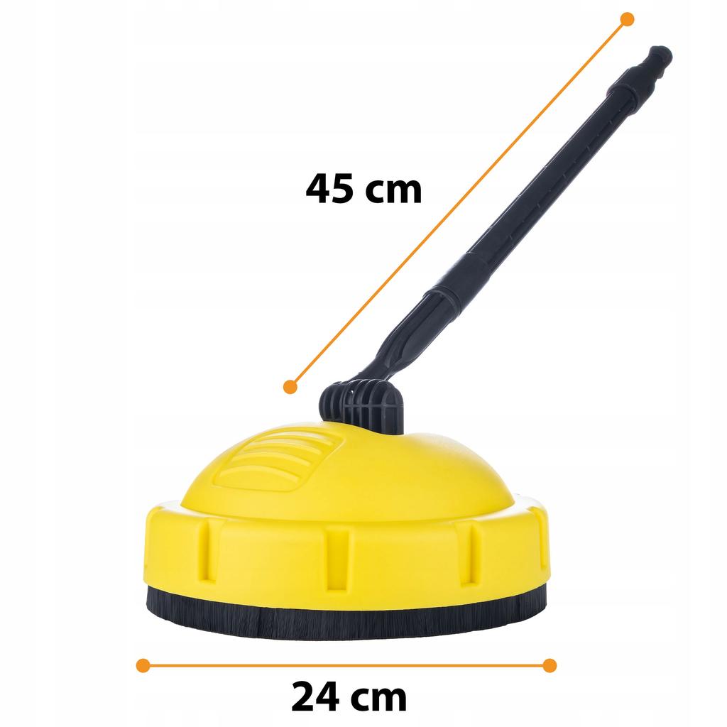 Rosfix Hochdruckreiniger-Zubehör – Professionelle Bürste, Lanze 1/4" mit 5 Düsen, Schaumlanze 1000 ml | Leistung bis zu 500 % | Max. Druck 160 bar