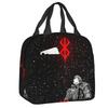 Custom Classic Anime B-Bereserks Hot Logo Insulated Lunch Bags for School Office Waterproof Thermal Cooler Bento Box Women Kids